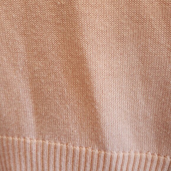 Stylish Peach Dex Oversized V-Neck Sweater - Picture 6 of 6